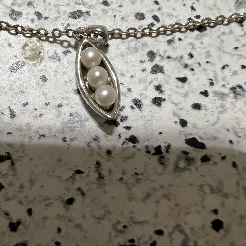 String Silver 925 Stamped Beautiful Necklace - image 2